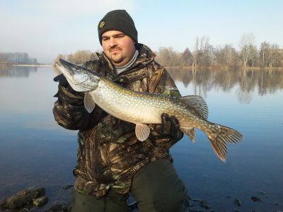 Hecht, 72 cm, gefangen im November 2011 von Mirco Frank im Stadtteich 1.