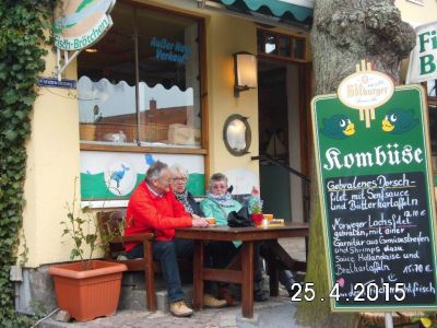 Das Rahmenprogramm in der Kombuese.
