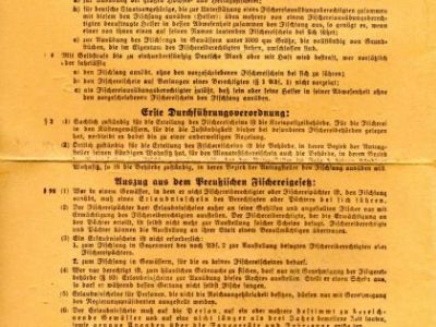 1985 Erlaubnisschein fuer Fischfang in der Fulda von Fa. Ritter-Rueckseite