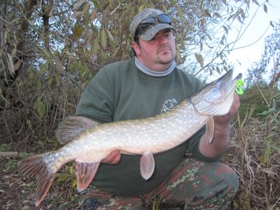 Hecht, 74 cm, gefangen im Oktober 2010 von Mirco Frank im Stadtteich 1.
