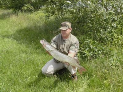 Hecht, 82 cm, gefangen im Juni 2012 von Marco Gieling im Stadtteich 3.